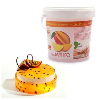 Отделочный полуфабрикат Гель "DALLY GEL" с ароматом манго (гель для декорирования и прослаивания кондитерских изделий).1/5